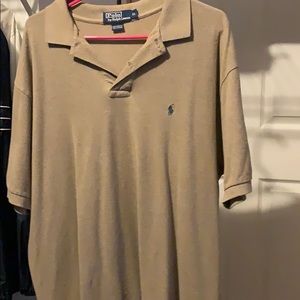 Light tan / mustard brown Ralph Lauren Polo Shirt